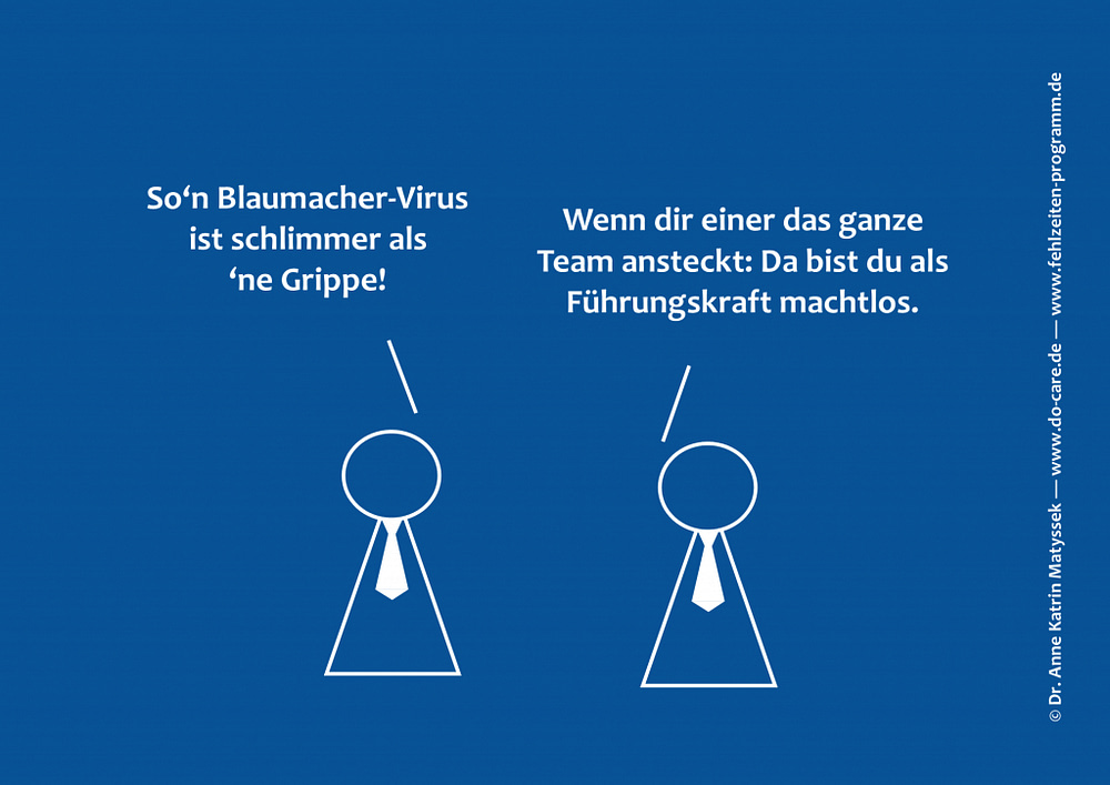 Blaumacher-Virus: Cartoon